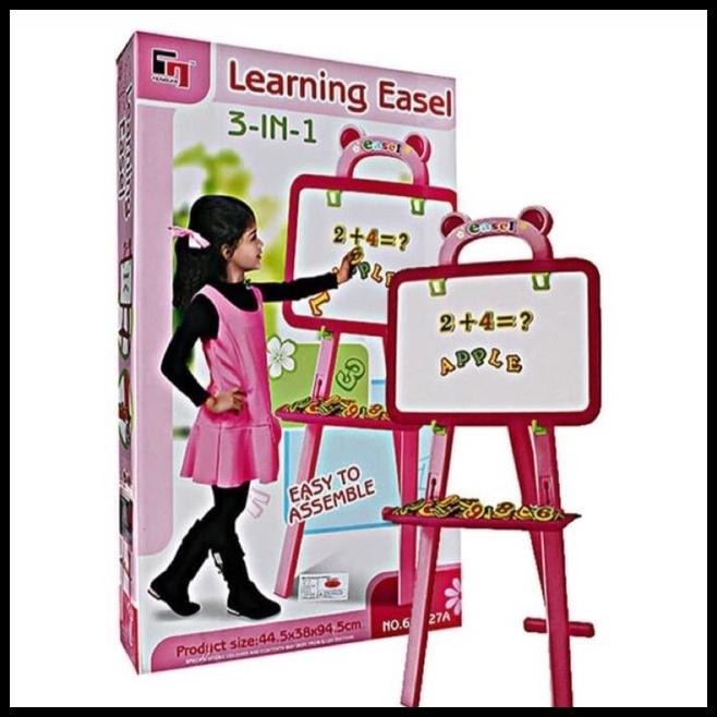 

DISKON 3IN1 LEARNING EASEL PINK !!!!