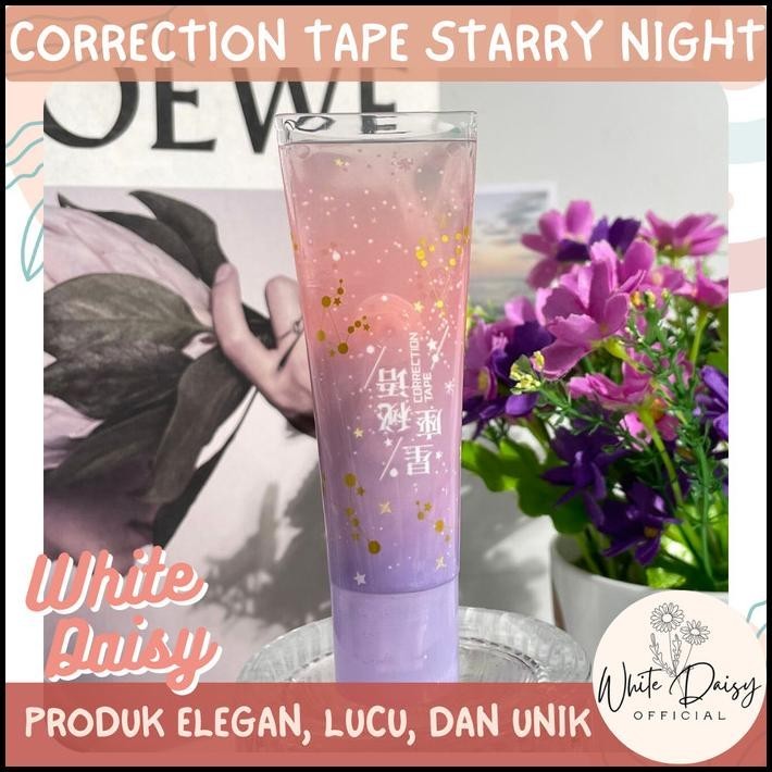 

BEST DEAL CORRECTION TAPE STARRY NIGHT PREMIUM LUCU IMUT UNIK WARNA PASTEL HALUS !!!
