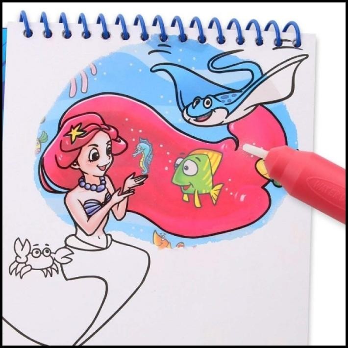 

BEST DEAL JOAN MIRO MAGIC WATER COLOR PAD PRINCESS FAIRYTALE COLORING DOODLE PAD !!!!