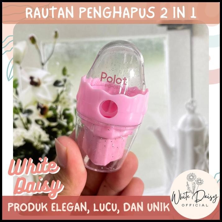 

DISKON RAUTAN PENGHAPUS 2 IN 1 POLOT PREMIUM PERUNCING PASTEL LUCU UNIK IMUT !!!!!