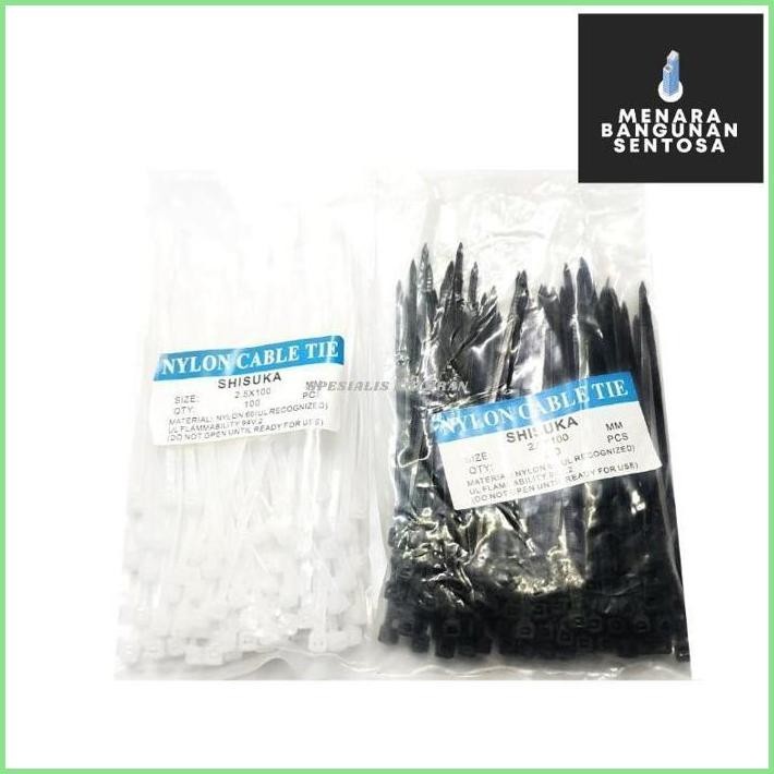 

[Sds] Kabel Ties 2.5 X 100 Mm (10 Cm) / Kabel Tis Tali Sabuk Pengikat (Isi 100)