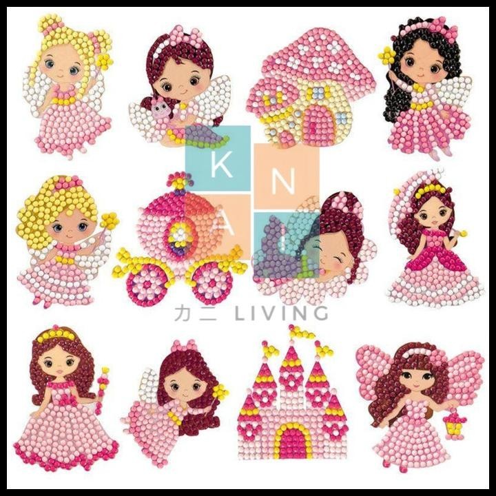 

TERMURAH DIY STICKER DIAMOND KARTUN LUCU PAINTING PRINCESS SUPER HERO DINO