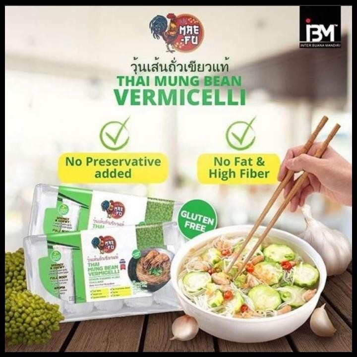 

BEST DEAL MAEFU THAI MUNG BEAN VERMICELLI SOUN KACANG HIJAU SOHUN THAILAND SOUN !!!!!!!