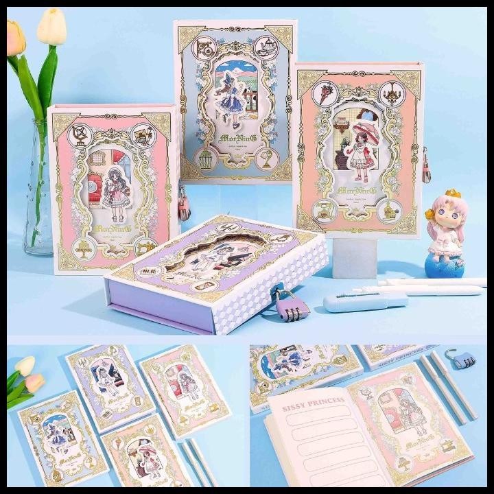 

HOT DEAL BUKU DIARY GEMBOK SISSY PRINCESS NOTEBOOK LOCK + GIFT BOX JURNAL 1979 !!