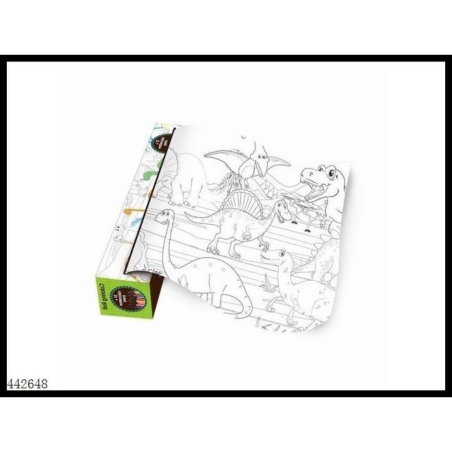 

HOT DEAL TOPSKY COLORING ROLL DINOSAUR THEME POSTER PAD MEWARNAI KERTAS PANJANG !!!!!
