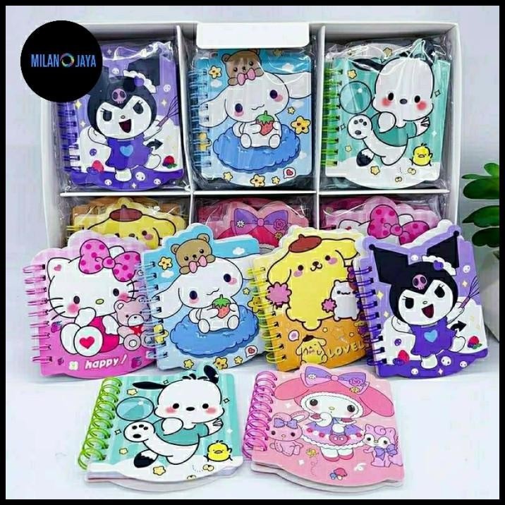 

GRATIS ONGKIR BUKU MEMO NOTES SANRIO BUKU SAKU CINNAMOROLL KUROMI POCKET RING BOOK !!