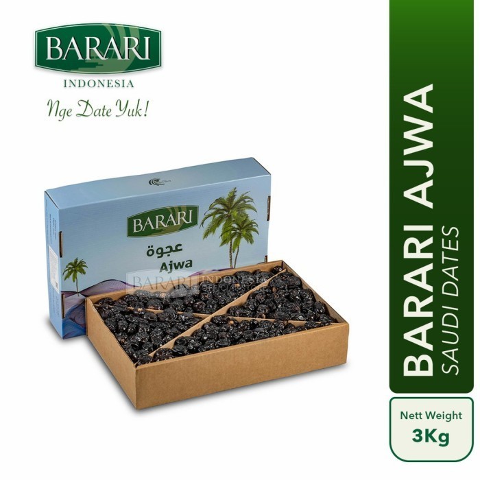 

Kurma Barari Ajwa 3 Kg Saudi Arabia