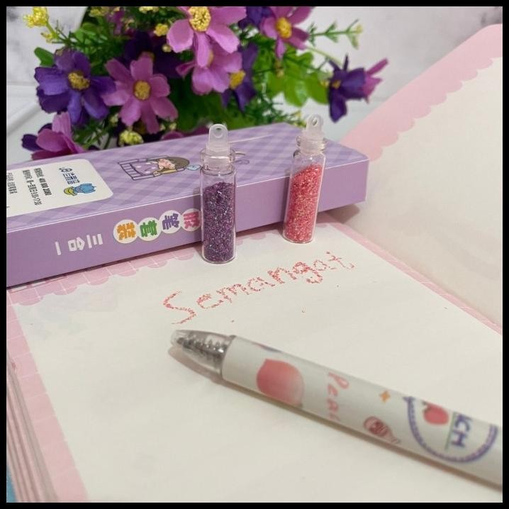 

TERBARU PEN GLITER SUPER LUCU 1 SET BOX DENGAN GLITTER NYA 2 WARNA TERMURAH !!!!!!