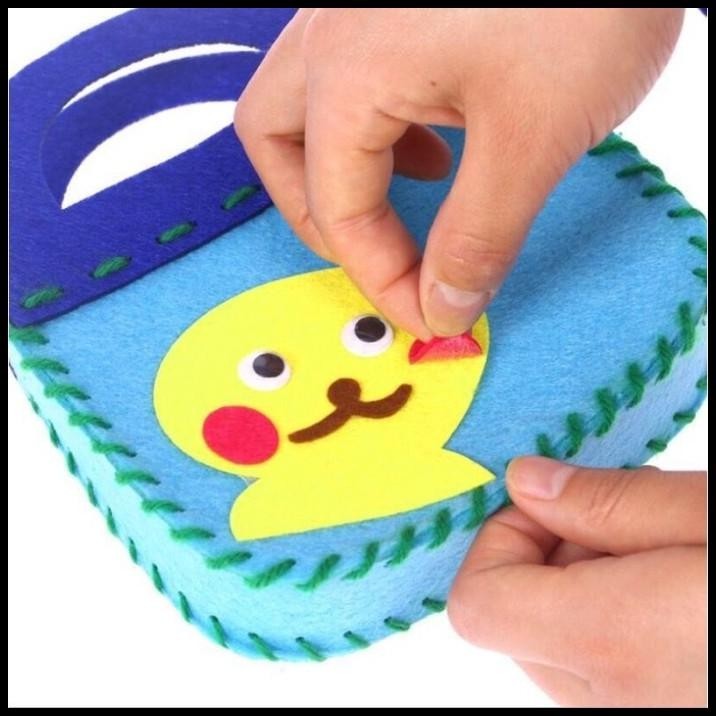 

TERMURAH DIY TAS ANAK LUCU FLANEL / DIY BAG, MAINAN EDUKASI GOODIE BAG PRAKARYA !!!