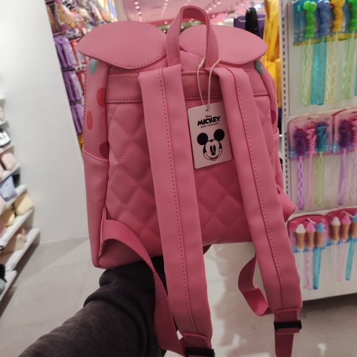 Tas Backpack Polkadot Cantik - Miniso Disney Classic Mickey & Minnie