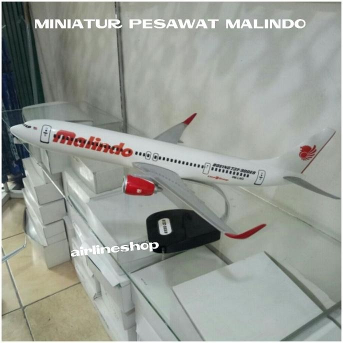 MINIATUR PESAWAT MALINDO AIR BOEING 737-900ER