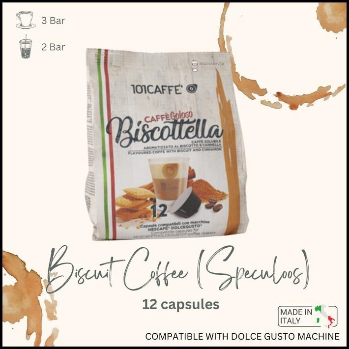 

TERBARU DOLCE GUSTO CAPSULES- BISCOTTELLA FLAVOUR COFFEE (12 CAPSULES) !!!!!!