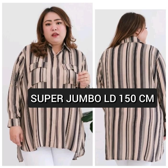 Super Jumbo Ld 150 Cm Tunik-Outer-Atasan- Blouse- Kemeja Wanita