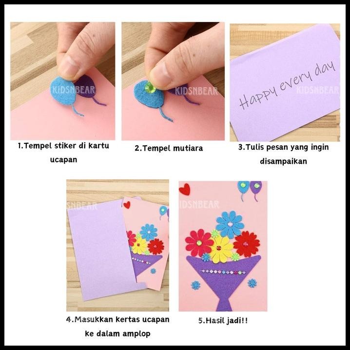 

HOT DEAL KNB DIY STICKER KARTU UCAPAN ULANG TAHUN HANDMADE KERAJINAN ANAK MENEMPEL !!!!!!