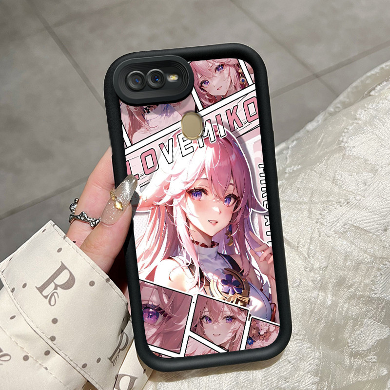 Casing Hp OPPO A7 OPPO A5s OPPO A12 OPPO A12S A11k Case silikon kasingg HP pola  Gadis anime casing 