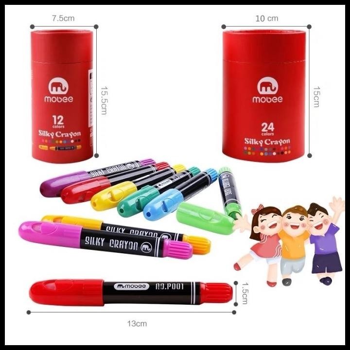 

DISKON MOBEE SILKY CRAYON FACE PAINTING CRAYON ERASABLE CRAYON KRAYON ANAK !!!!!!