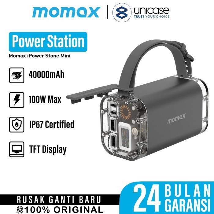 Power Station Portable Momax Ipower Stone 40000Mah 100W Charging Bank