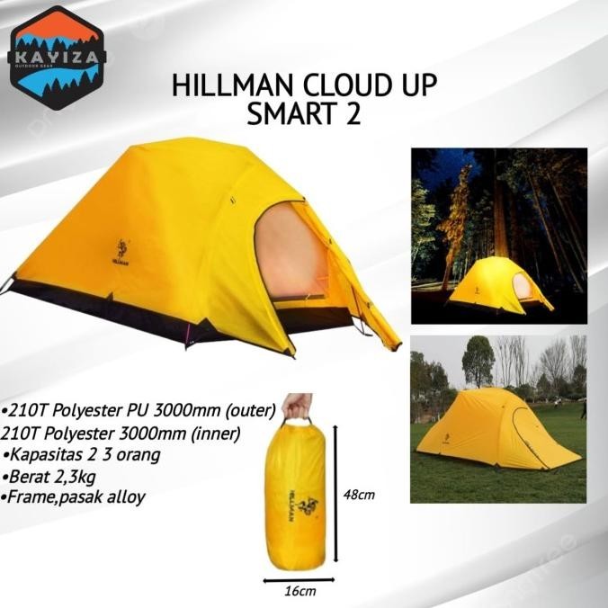 Tenda Camping Ultralight Tenda Original Hillman Cloud up Smart 2