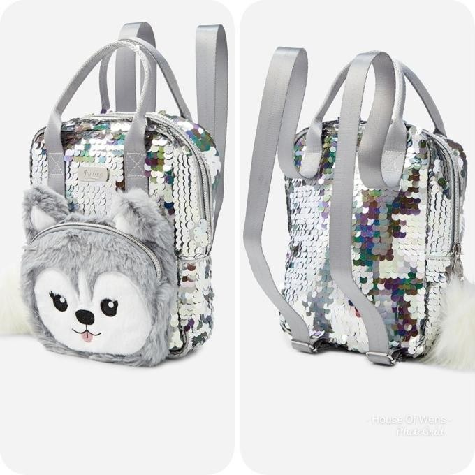 Justice Husky Sparkle Mini Backpack - Tas Backpack Justice Original