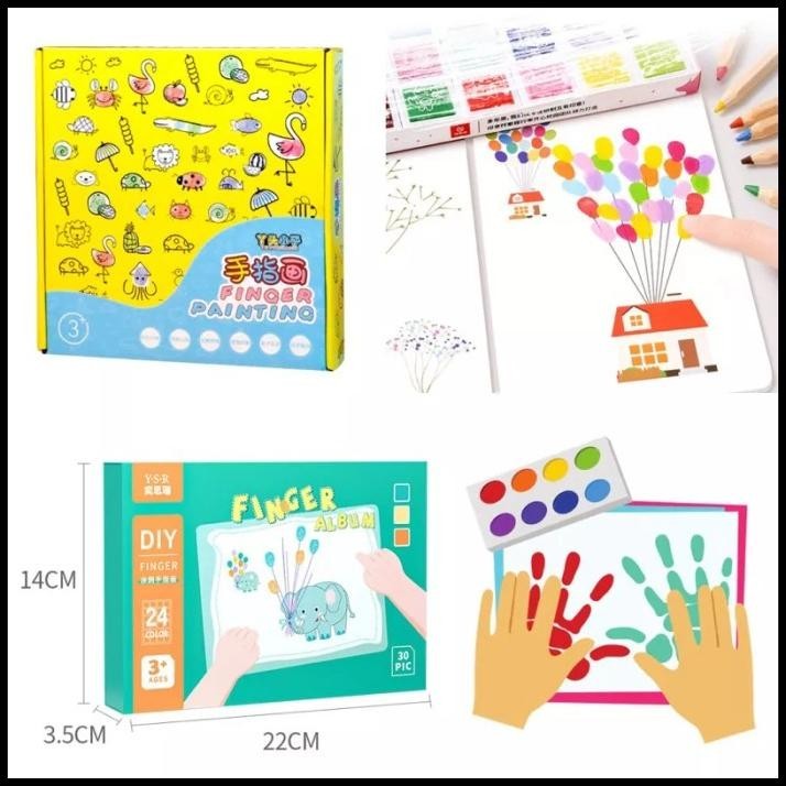 

TERMURAH FINGER PAINT ART BOX SET PRAKARYA SENI MEWARNAI DENGAN JARI TANGAN !!!!!!