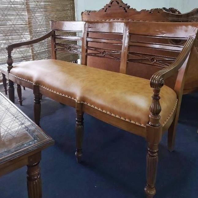 Set Kursi Tamu Kayu Jati Rafless 3111 + Meja Tamu + Meja Sudut - Sofa Derinalaa