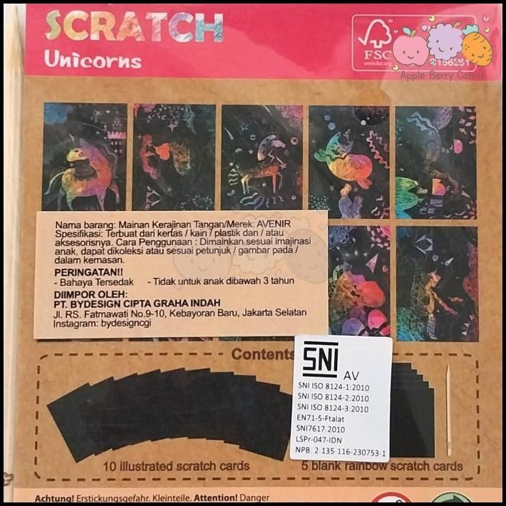 

BEST DEAL AVENIR MINI SCRATCH BOOK 15 SHEETS MENGGAMBAR MENGGORES ANAK 3+