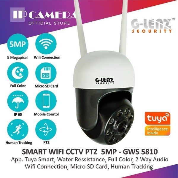Glenz Smart Cctv Wifi Outdoor Camera 5 Mp - Gws 5810 - Tuyasmart