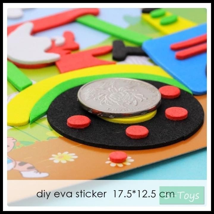 

DISKON MAINAN ANAK SMALL DIY EVA STICKER - UKURAN 17.5X12.5CM !!!!!