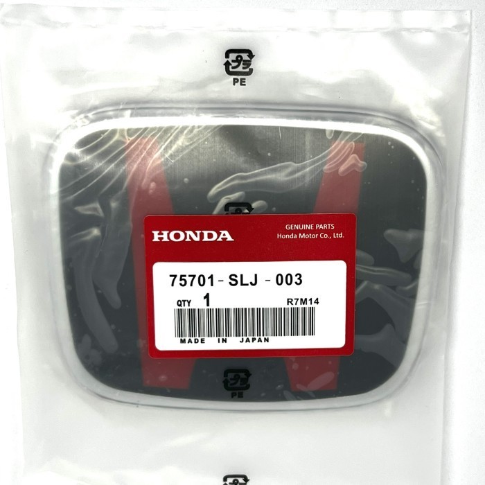 Emblem Logo Honda All New Brio Depan-Hitam Merah
