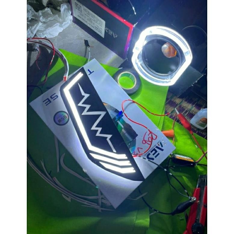 Barangmurahco Lazy Eyes Vario Led New , Lazy Only Tanpa Lampu, Bisa Riquest Nama Atau Motif Murah
