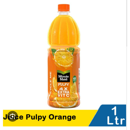 

Minute Maid Juice Pulpy Orange Botol Besar Original