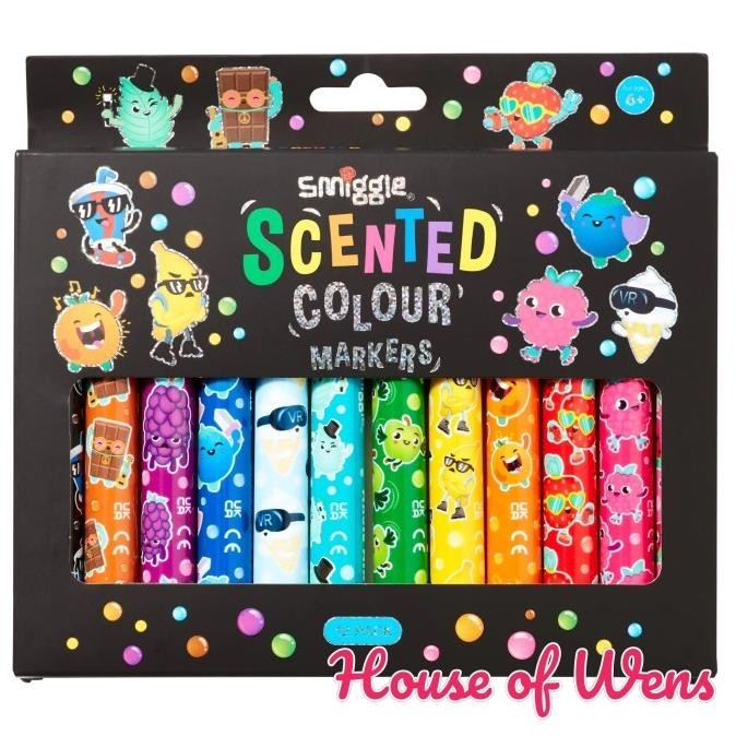 

Smiggle Scented Colour Markers Original - Spidol Wangi Smiggle Terbaik