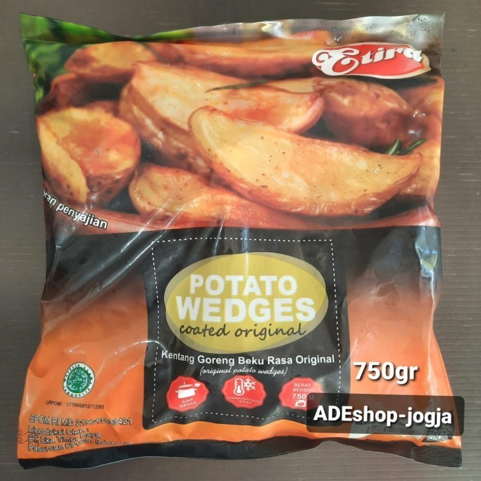 

*#*#*#*#] Etira Potato Wedges Original kentang wedge berbumbu 750 gr