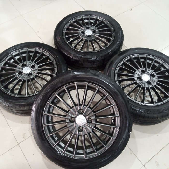 VELG MOBIL BEKAS MURAH R16 PLUS BAN 185/55 RING 16 PCD 4100