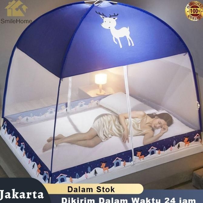 Kelambu Lipat Kelambu Tempat Tidur Dewasa Portable Mosquito Net