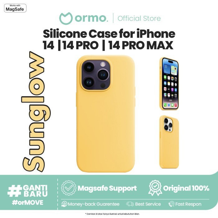 ORMO SILICONE CASE MAGSAFE IPHONE 14