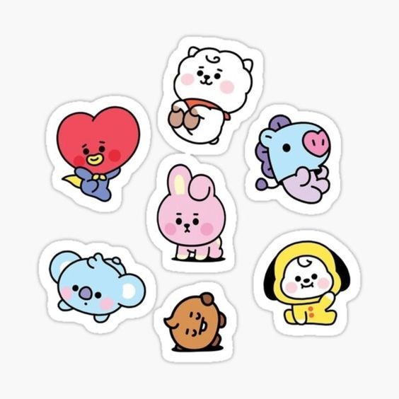 

Stiker BTS Collection | Stiker scrapbook HP laptop vinyl