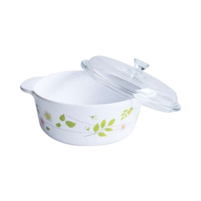 Panci Masak Pot Kaca Luminarc Vitro Casserole Amber Tutup 1,5 Liter