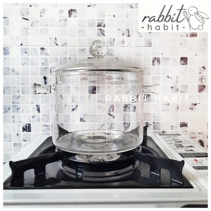 Panci Kaca Panci Sup Stewing Soup Borosilicate Panci Transparan