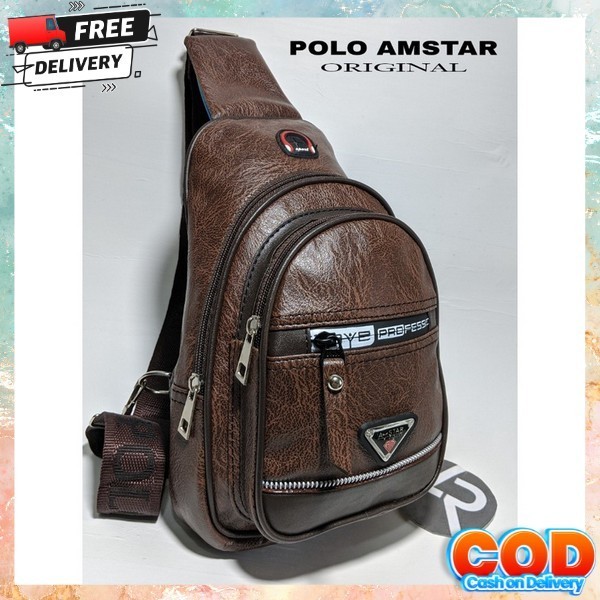 Tas Selempang Kulit Pria Cowo Wesbag Murah Tas Pria Ts Selempang Kulit Salempang Waistbags Pinggang 