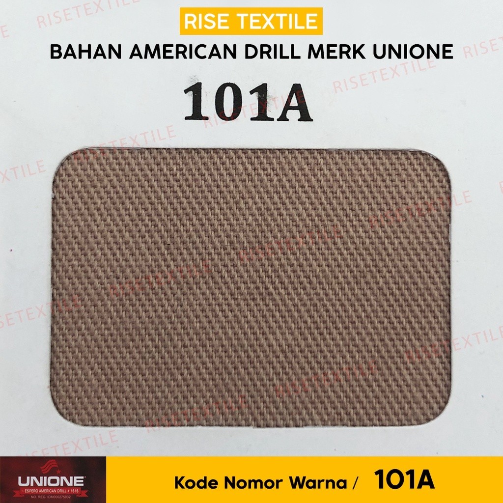 Kain American Drill Bahan UNIONE Kain Rollan Bahan Seragam Kain Celana Kain Kemeja Warna Cream Nomor