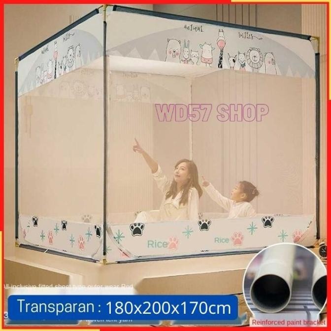 Kelambu Jaring Klambu Tempat Tidur Kasur Dewasa Bayi Anak Anti Nyamuk