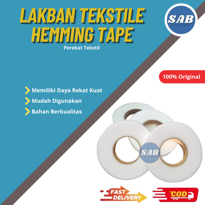 

Perekat Tekstil Lem Som Dua Sisi Fabric Adhesive Hemming Tape Visofix