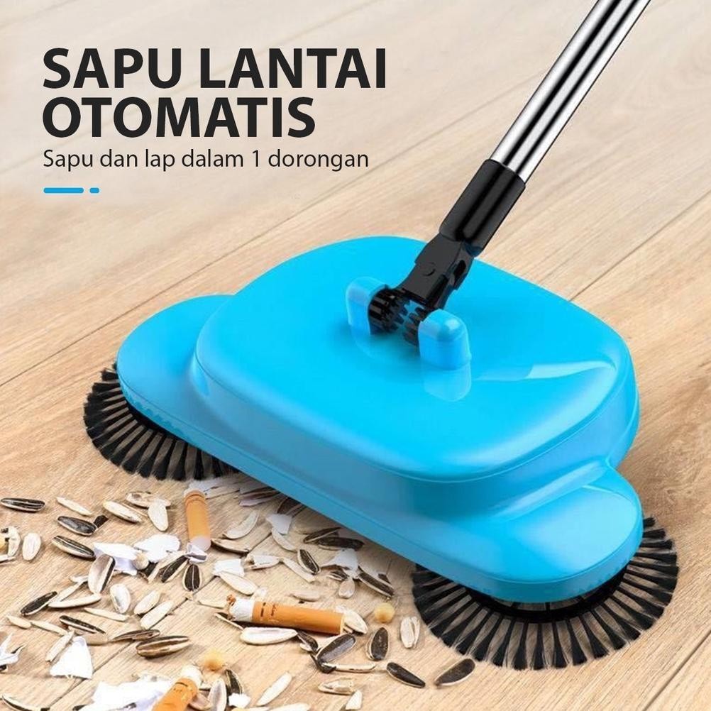 Sapu Lantai Otomatis - Ultra Broom Sapu Dorong Pembersih Lantai Sapu Lantai Ganggang Otomatis Multif