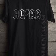 Kaos T Shirt Pria Acab Ultras Hooligan Casual Ellesse