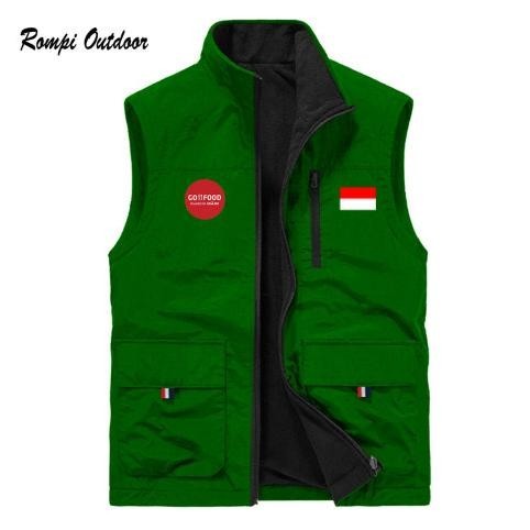Jaket Rompi Pria Driver Ojol Ojek Gojek GoJek Online Jumbo Bisa Custom