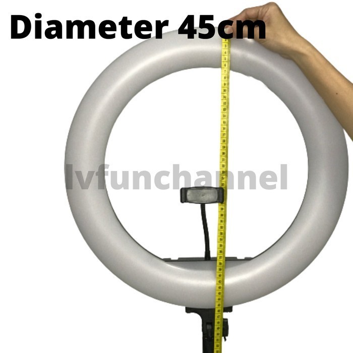 Sale Ring Light Besar Led 18 Inch 45Cm Non-Tripod Dimmable Mua Tiktok