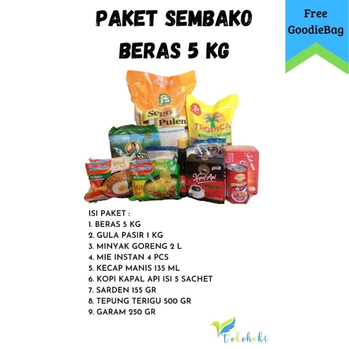 

PAKET SEMBAKO BERAS 5KG