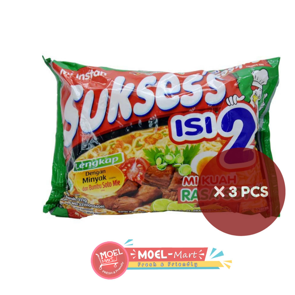 

SUKSES'S MIE Isi 2 Soto 3pcs x 111gr