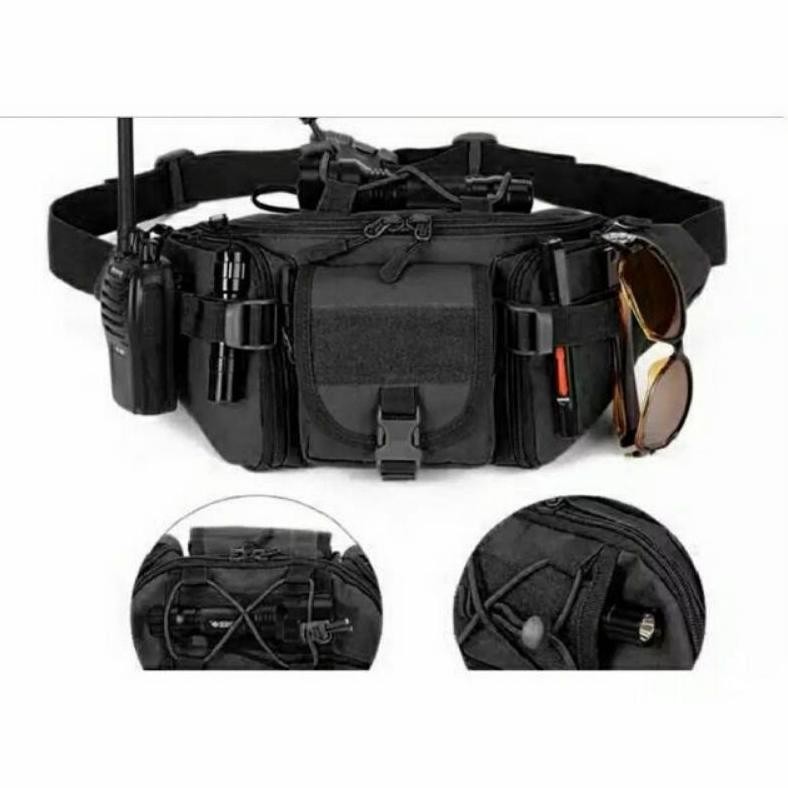 yl-24 Tas selempang army premium slempang polisi tentara tas pinggang Original